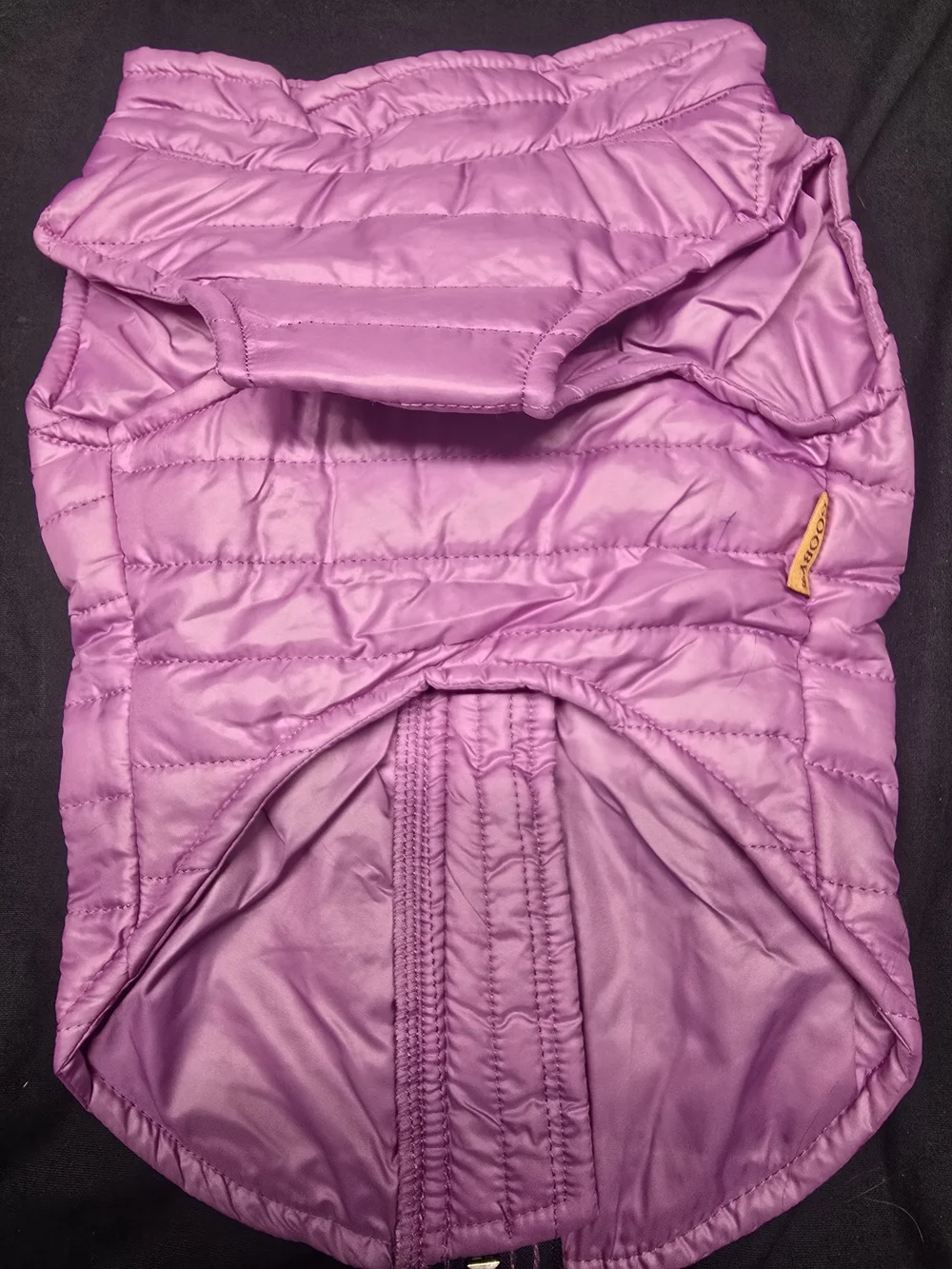 Gooby Puffer Dog Vest 2025 – Purple, Medium